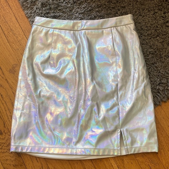 superdown metallic silver tamia mini skirt Size XXS - Picture 5 of 15